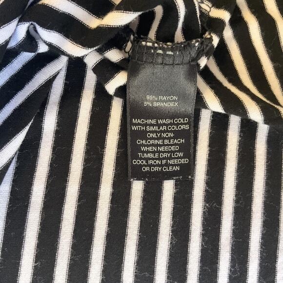 White House Black Market Women Shirt S Striped Button Boat Neck Pullover - Picture 3 of 7